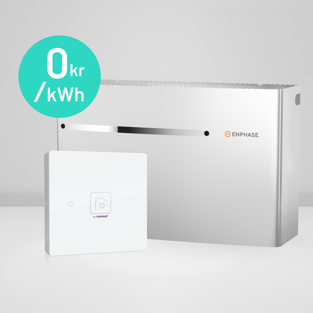 Enphase villabatteri för solcellsanläggning och heartbeat från 1KOMMA5